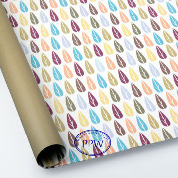 Gift Wrapping Paper 4C Printing Art Paper on Roll