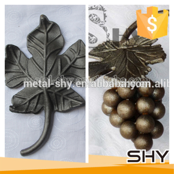 Garden Decoration Wrought Iron Metal Grape Leaf