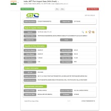 Dades d&#39;importació de pel·lícules primes