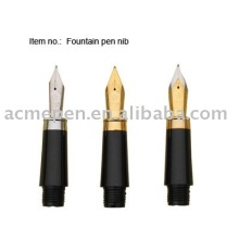 Fountain pen nib with plastic grip for pen parts