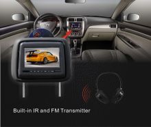 7" Portable Car Headrest Dvd Players Tft Led Display