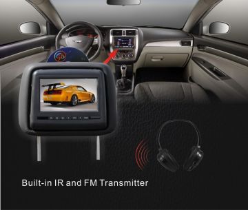 True Color Car Headrest Dvd Players Usb / Sd Games Function