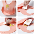 Waterproof Easy Wipe Silicone Bib for Babies