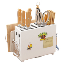 Kitchen storage rack countertop multi-functional cutting knife board rack chopsticks rack shelving