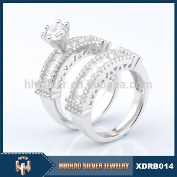 best quality customizable Turkish silver double ring