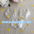 Flower Shape Small Clear Plastic Box Mini Flower Organizer Storage Box