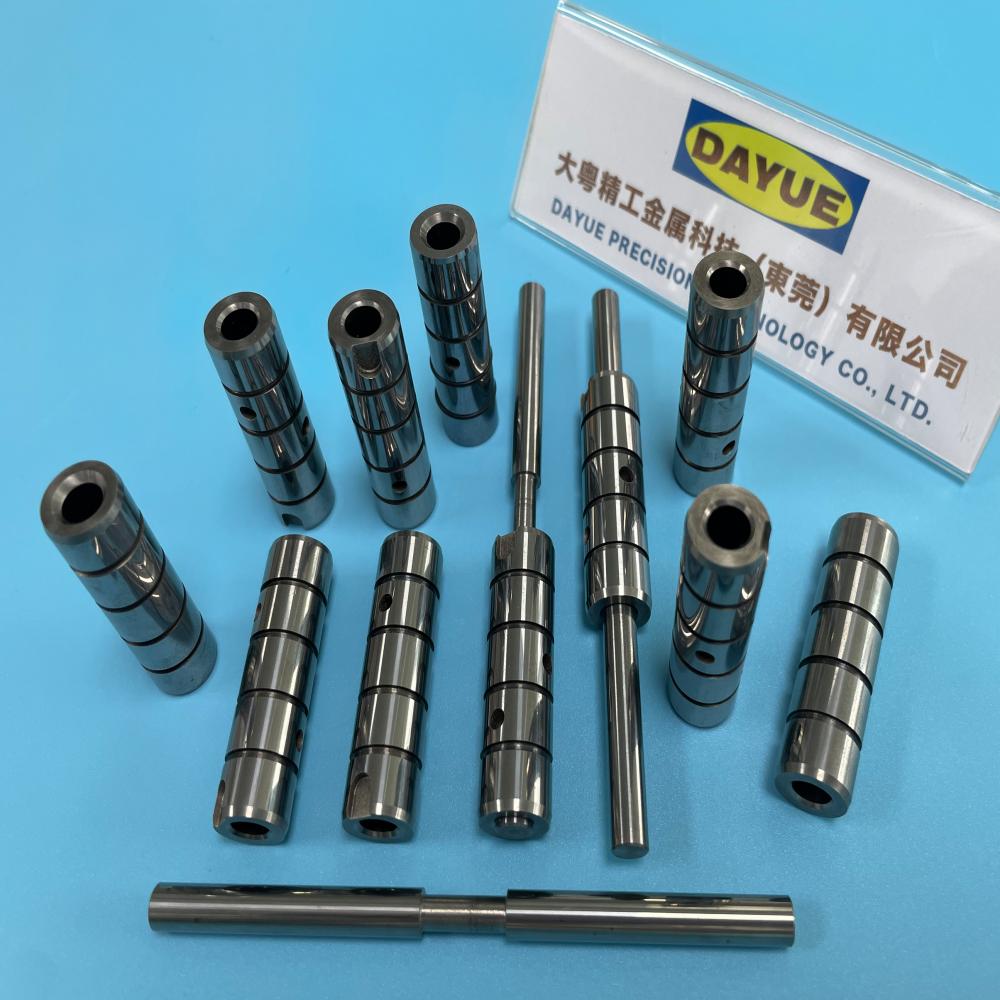 Tungsten carbide spools and sleeves for hydraulic valves - Precision ground valve plug and stem machining manufacturer