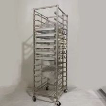 Stainless Steel Tray Trolley for Drying Cooling Rack Baking Trolley