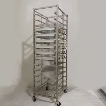 Stainless Steel Tray Trolley for Drying Cooling Rack Baking Trolley