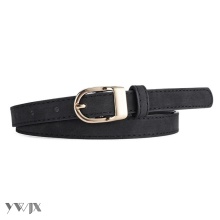 Summer New Slim Women's Belt: Minimalist Black