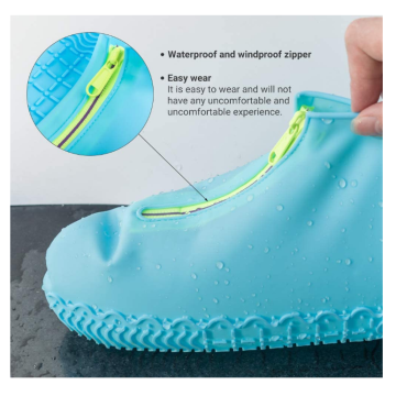 Reusable Silicone Waterproof Zipper Shoe Covers