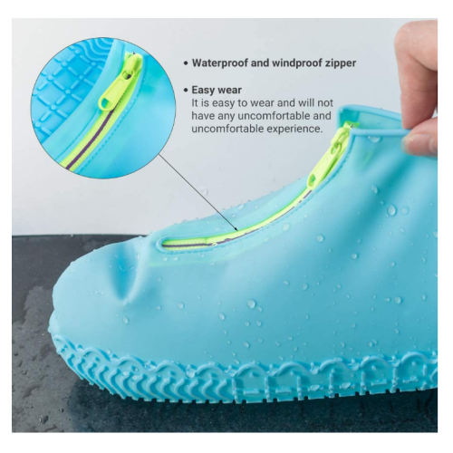 Reusable Silicone Waterproof Zipper Shoe Covers