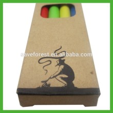 3.5'' colored crayons newspaper recycled color pencil with animal design box