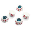 Alta calidad Flatback Half Round Resin Halloween Zombie Eyeball Charms Adorno Artificial Craft Eye DIY Art Decoration