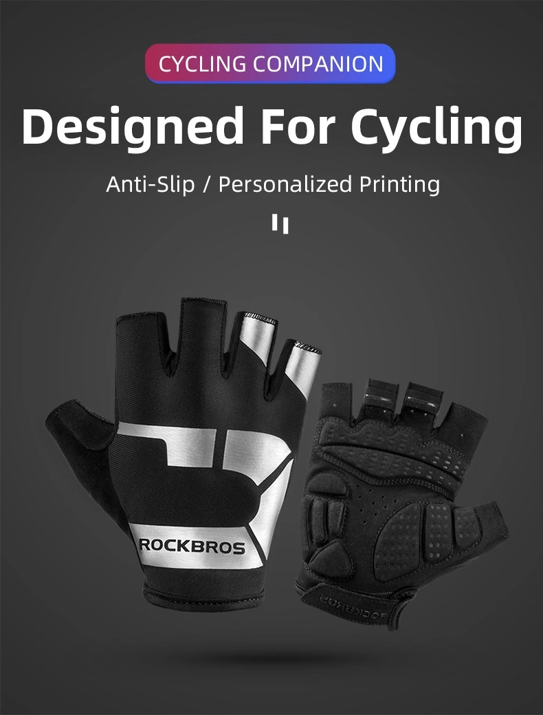 Cycling Gloves Half Finger Shockproof Wear Resistant Breathable MTB Road Bicycle Gloves Men Women Sports Bike Equipment