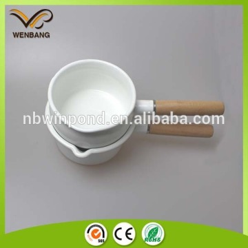 large capacity cooking sauce pan, promotional top sales enamel cooking pan