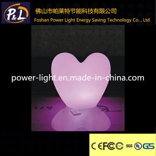 Lampada cuore LED ricaricabile plastica illuminato