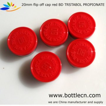 20mm flip off cap red BD TESTABOL