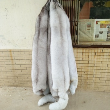 large size top quality natural color blue fox fur skin hide