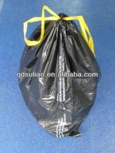Drawstring PE Plastic Garbage Bag on Roll