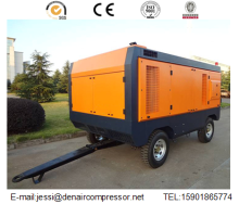 Grande capacite de haute pression diesel compresseur d'air mobile