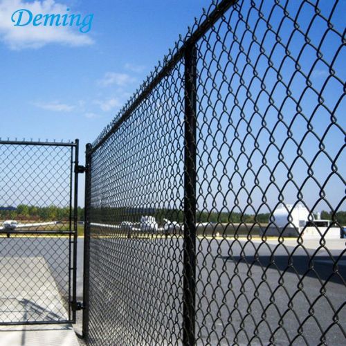 Black PVC Per Sqm Weight Chain Link Fence