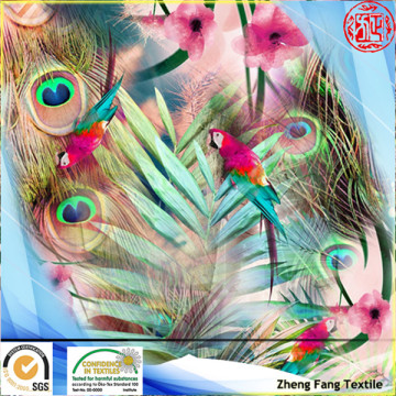 2014 new fashion style fabric 30D ladys chiffon blouses digital print style