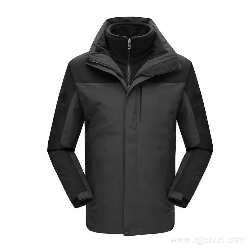 Plain double quilted padded track jacket