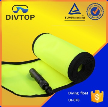 Inflatable diving float buoy