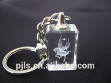 optical glass keychain