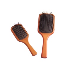 2023 New Natural Beech Wood Hair Brush for Scalp Massage