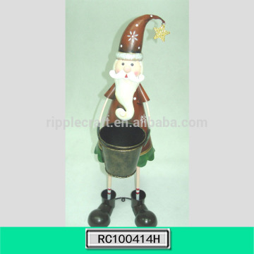 Garden Xmas Decorations Snowman Flower Pot