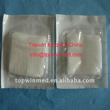 sterile absorbent cotton gauze swabs