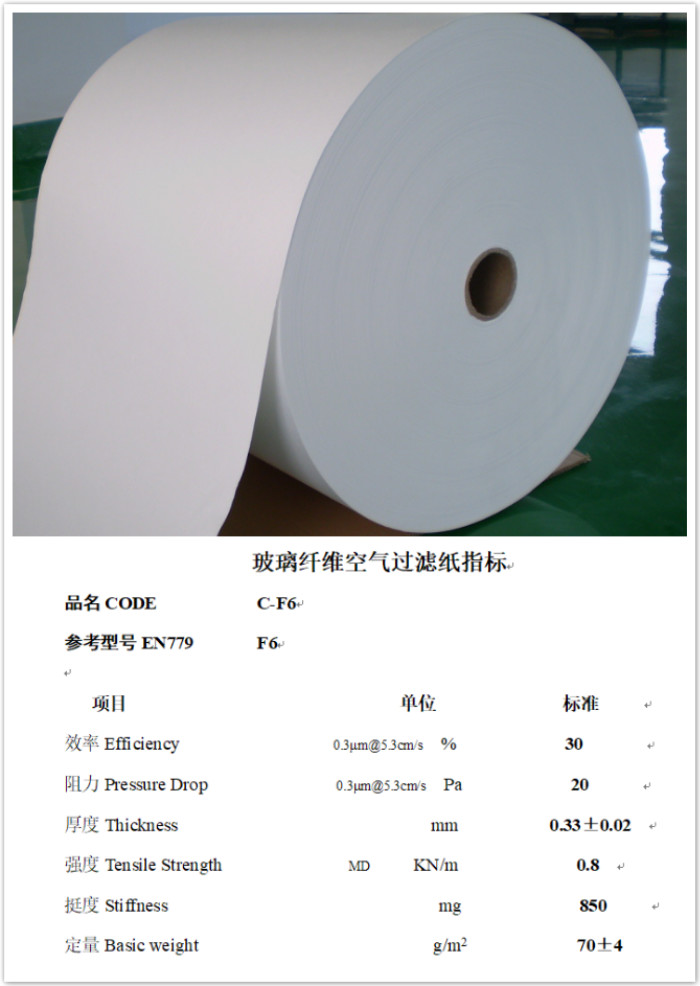 Low and Medium Efficiency Micronfiber Filter Paper