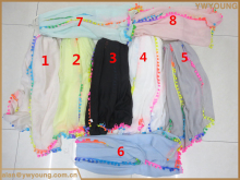 Fashion New Solid Style Women's Cotton Long Scarf Shawl with fringe