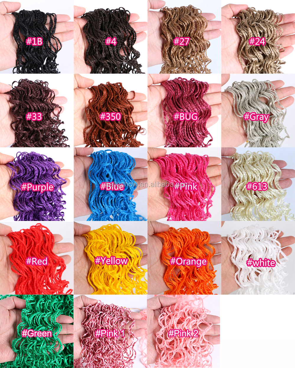Hot sell Micro Knot ZIZI Braids S/curl synthetic braiding hair 20'  best synthetic zizi box braid