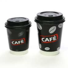 Custom Printed Disposable Foam Coffee Cups - Wholesale Black Single Wall Hot Drink Cups