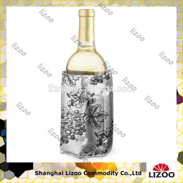 Silver plastic Gel wine cooler wrap