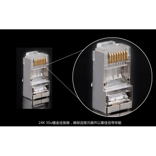 FTP CAT5E/CAT6/CAT7/CAT8 RJ45 Module -plug