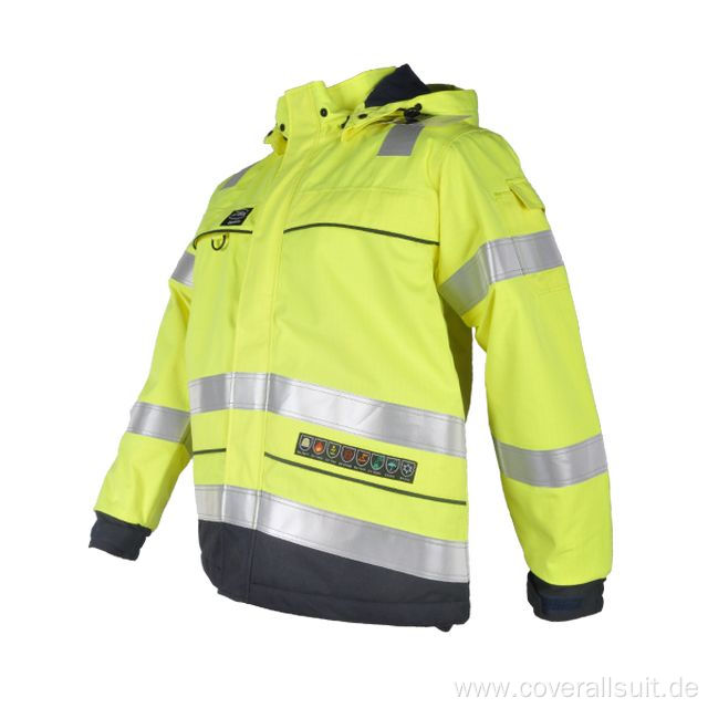 construction safety work fire retardant waterproof jacket