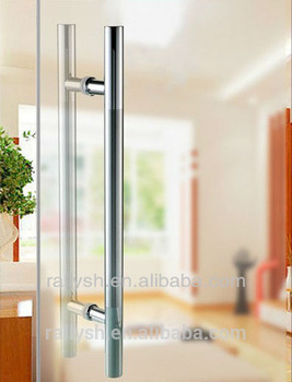 Glass door pull handles