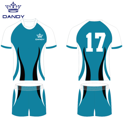 Aṣa rugby jersey polyester rugby aṣọ