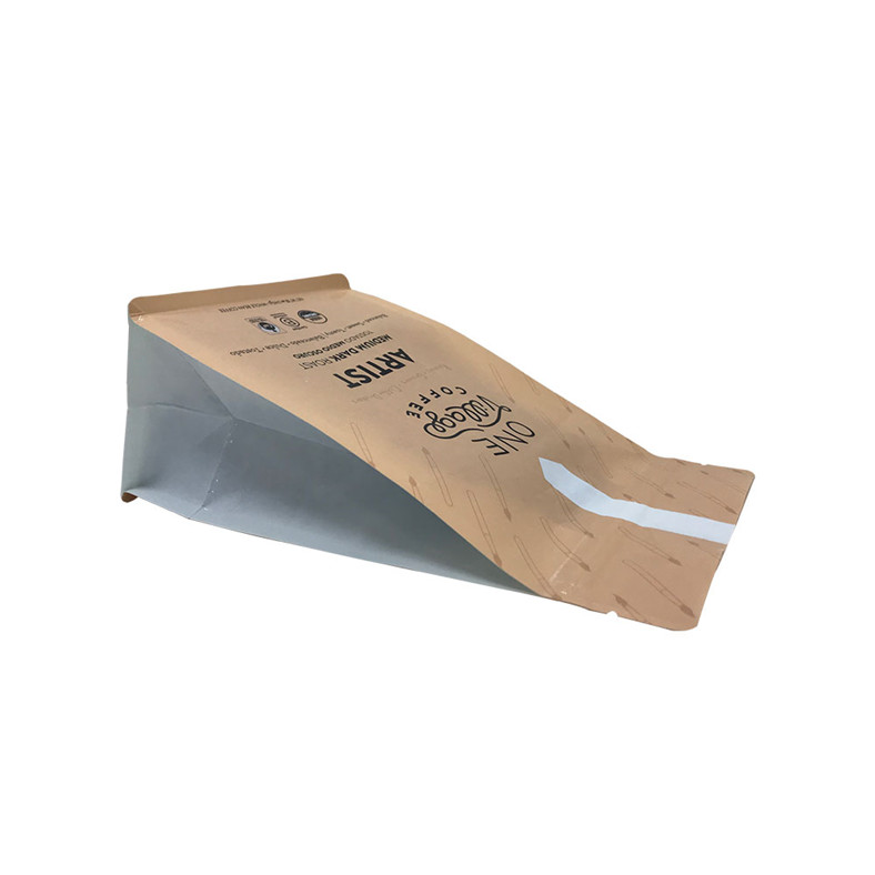 حقيبة قهوة ورقية مخصصة قابلة للتحلل بحاجز قوي