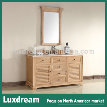 48 inch Solid wood bathroom vanities with shutter door