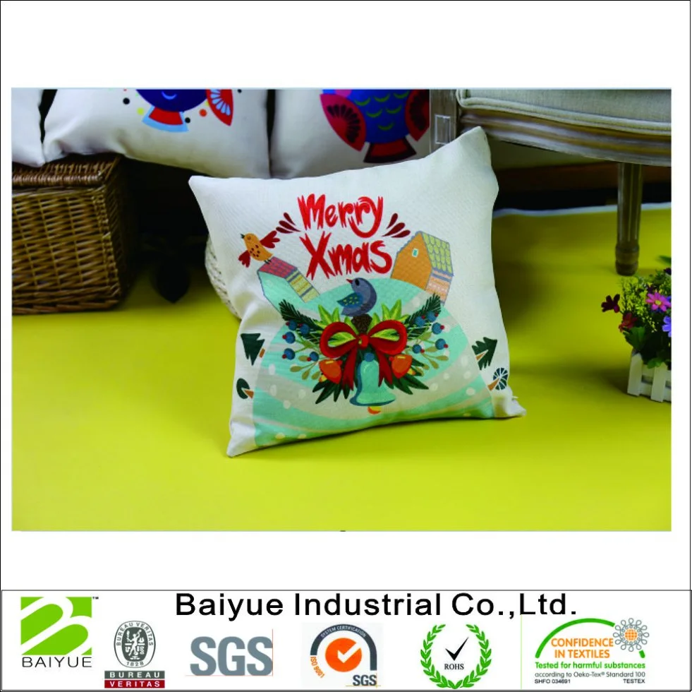 High Quality Eco Friendly Wholesale Custom Printed Decorative Throw Pillow