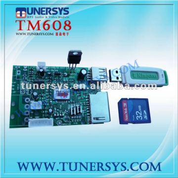 TM608 audio player support usb