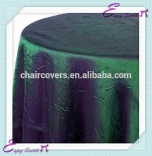 YHT#52 crinkle crushed taffeta polyester banquet wedding wholesale cheap table cloth cover