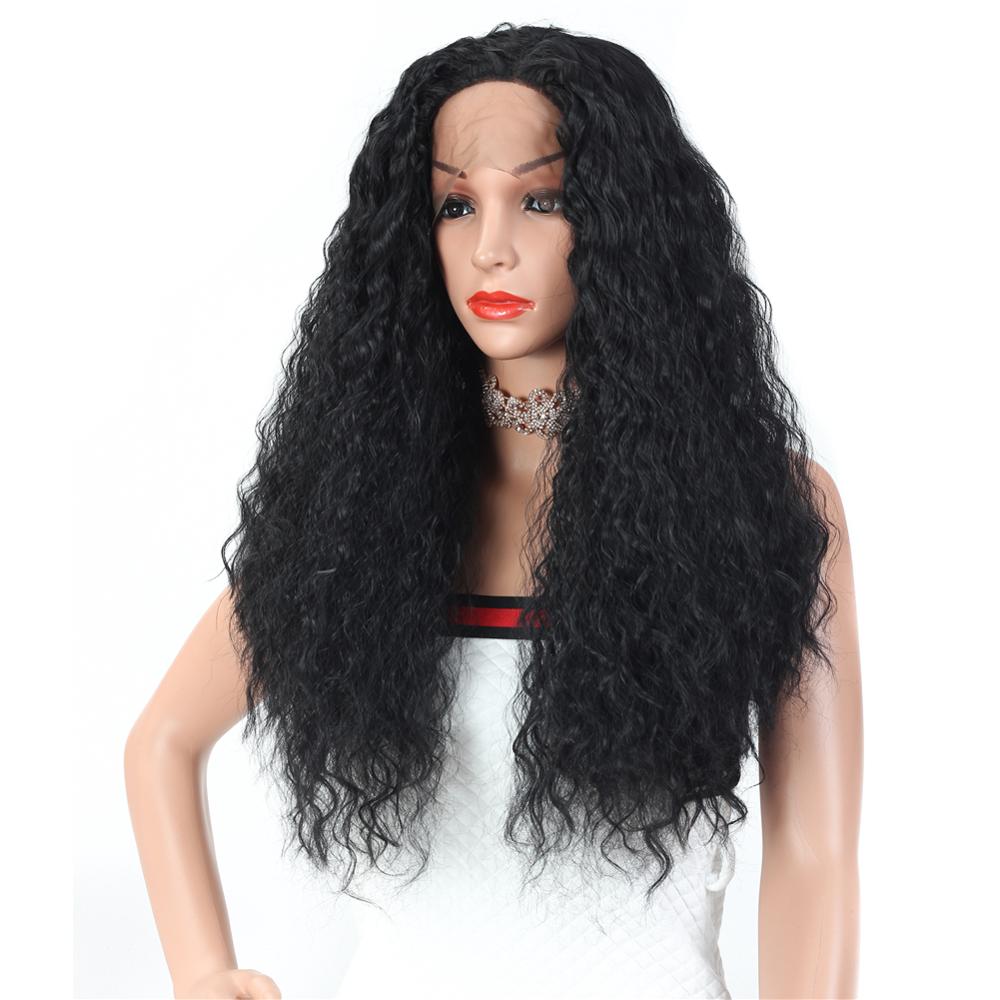 MYZYR private label,synthetic lace front wig  Long Water Wave 13X3 Lace Front Wig Middle Parting,synthetic wig vendor