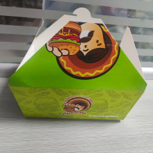 Custom Logo White Cardboard Recycled Food Boxes for Takeout