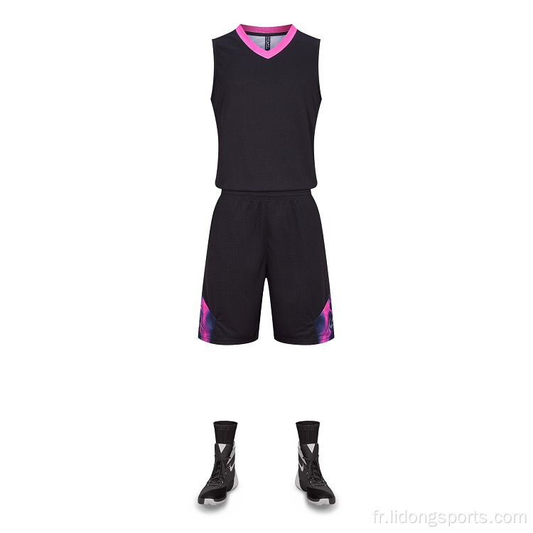 Mentiers de basket-ball multicolaires des hommes en gros maillot de basket-ball